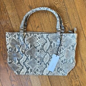 Stylish Snake Print Tote Bag